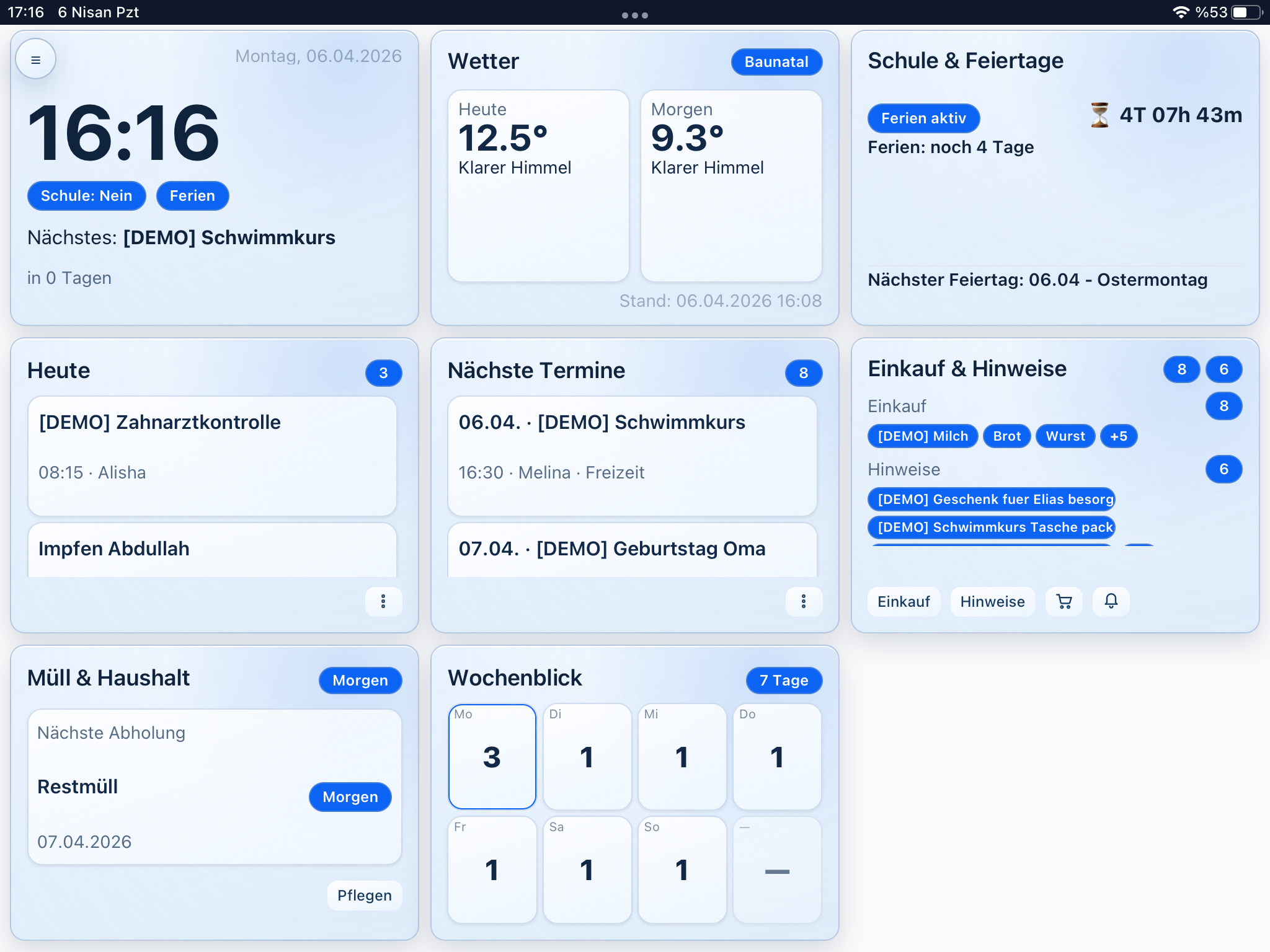 Panel design: Classic Daylight
